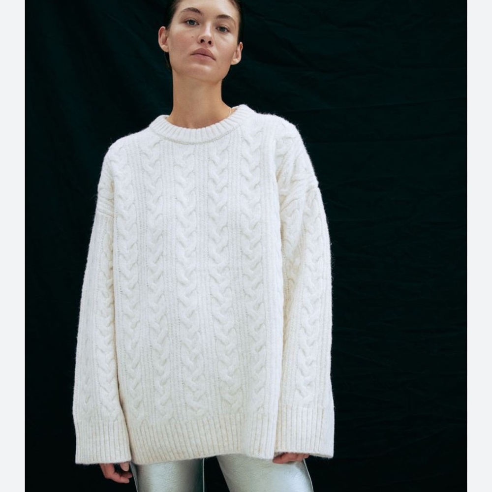 H&M Cable Knit Sweater - Cream